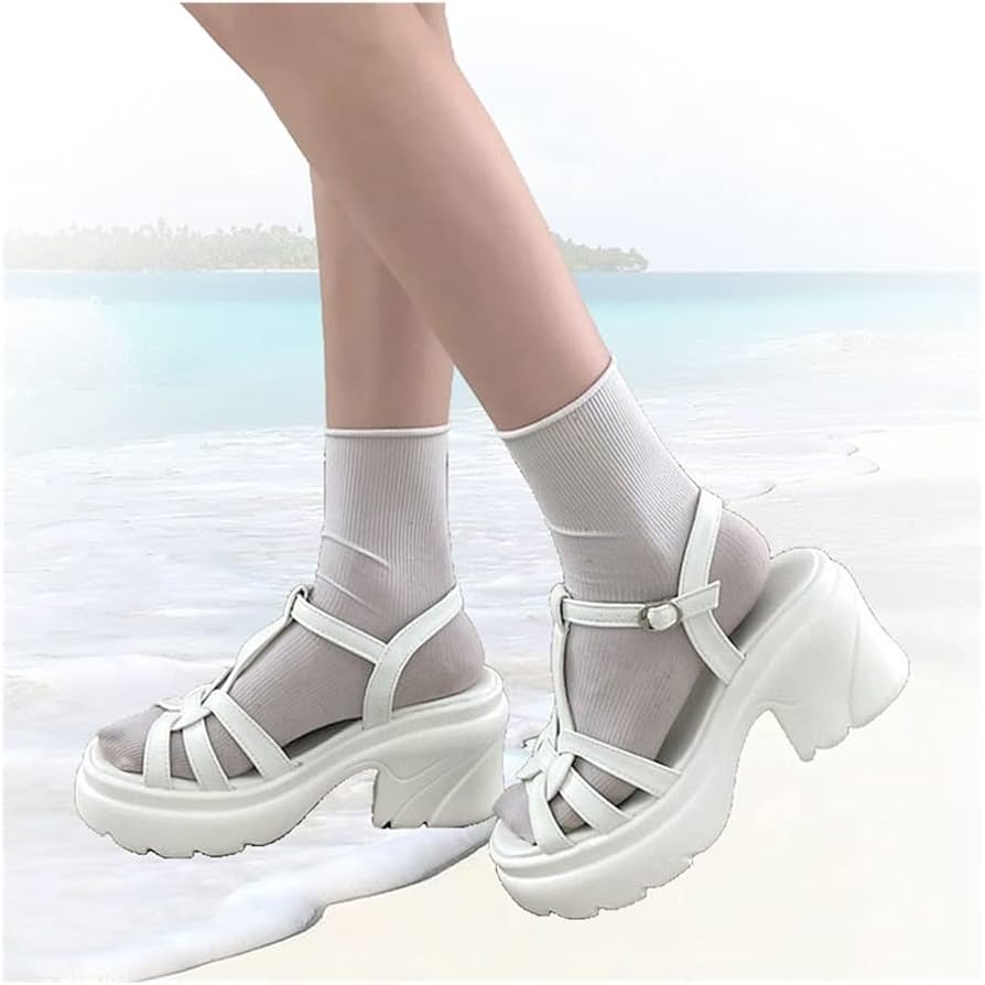 beach sandals platform