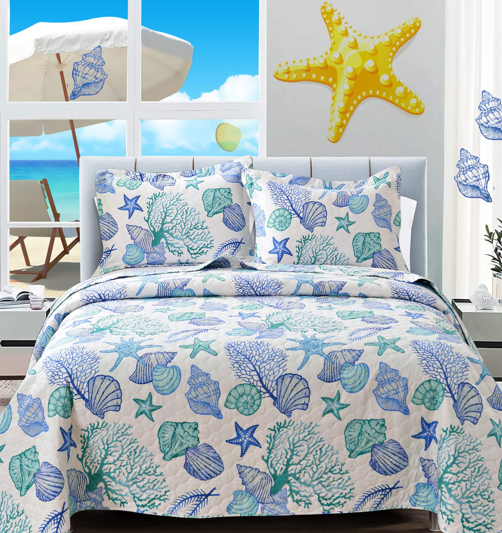 beachy bedding quilts