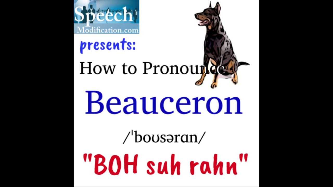 beauceron pronunciation