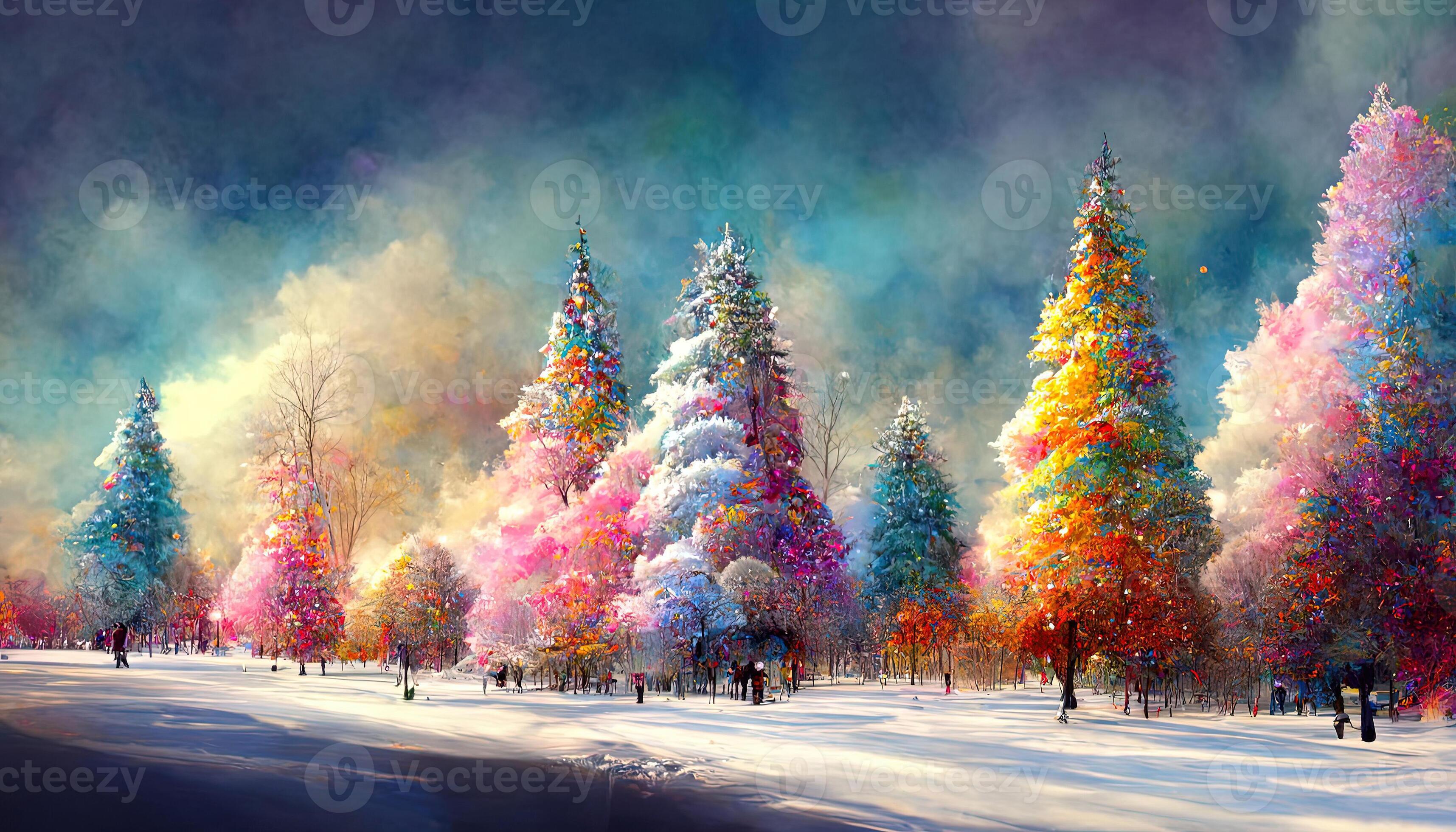 beautiful christmas scenery