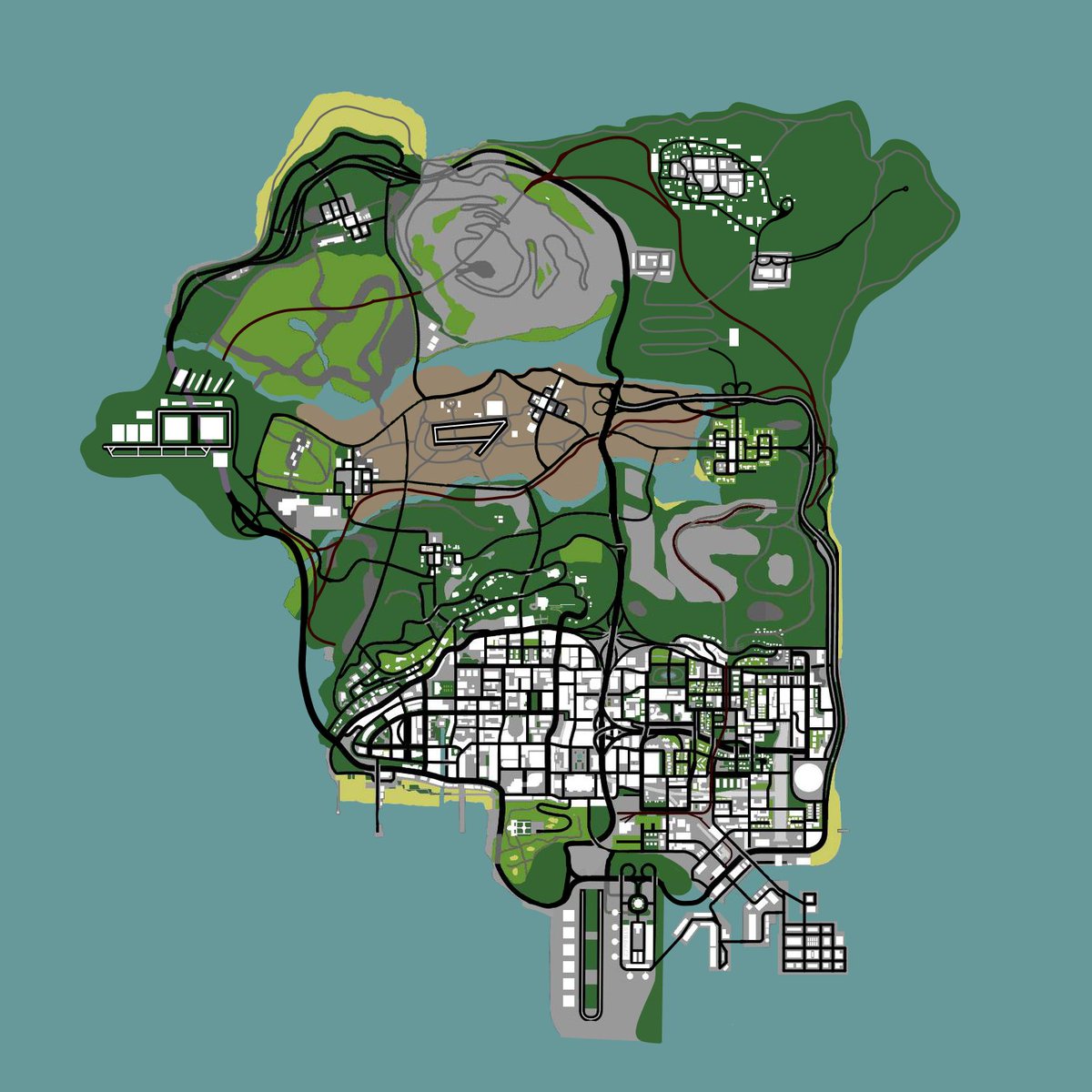 fotografias gta san andreas mapa