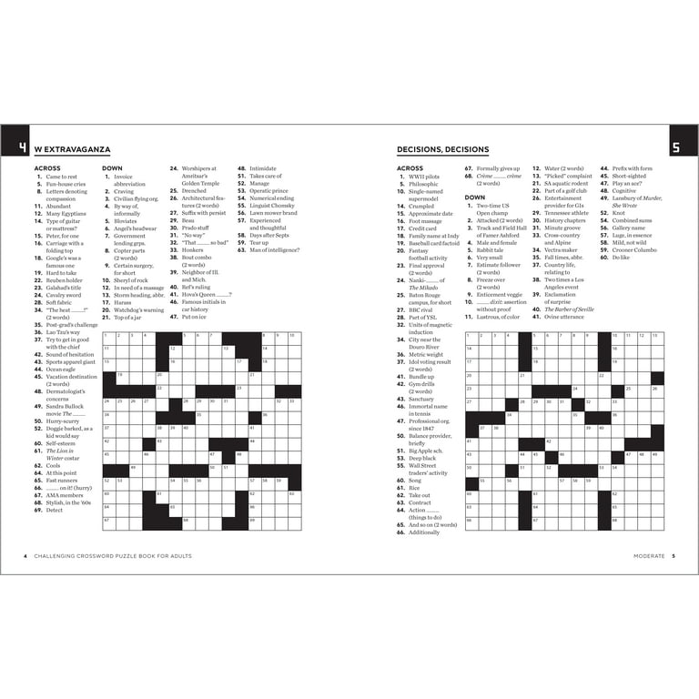 benchmark crossword