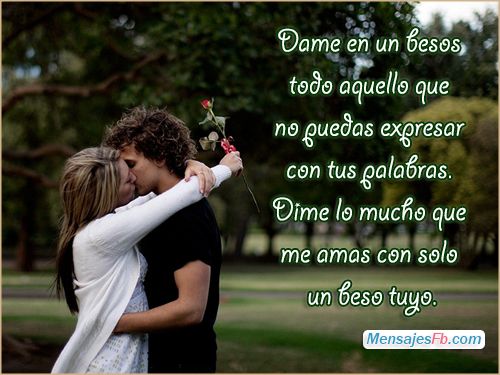 besos apasionados frases