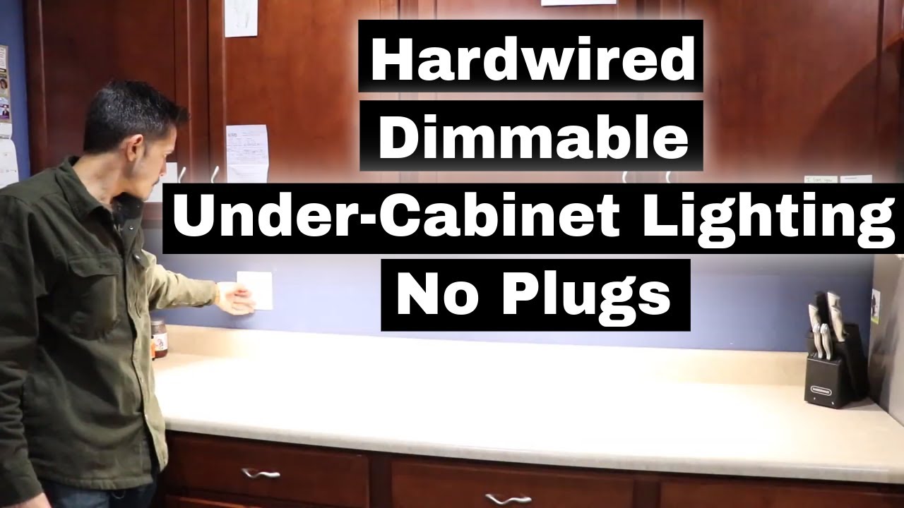 under cabinet lighting hardwired