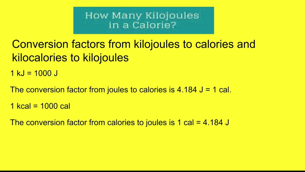 722 kj to calories