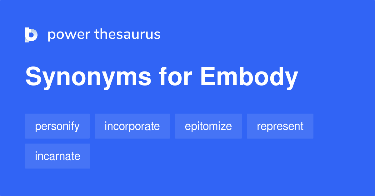 synonym of embody