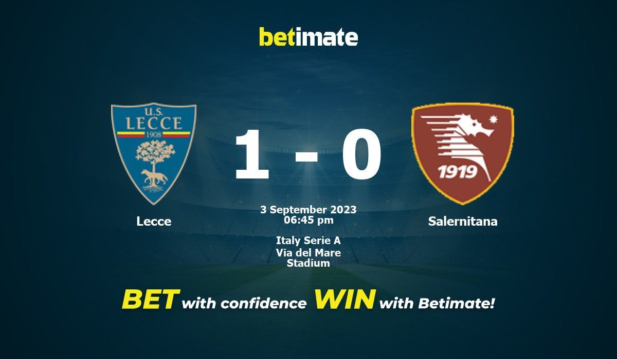 u.s. lecce vs salernitana standings