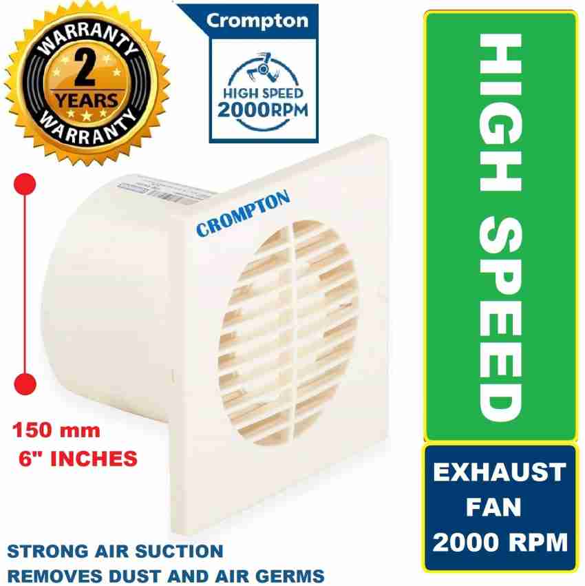 crompton exhaust fan 6 inch price