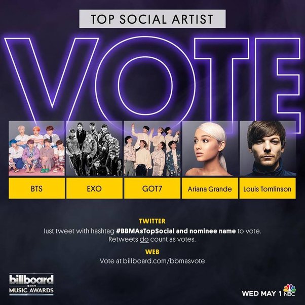 billboard vote bts 2020