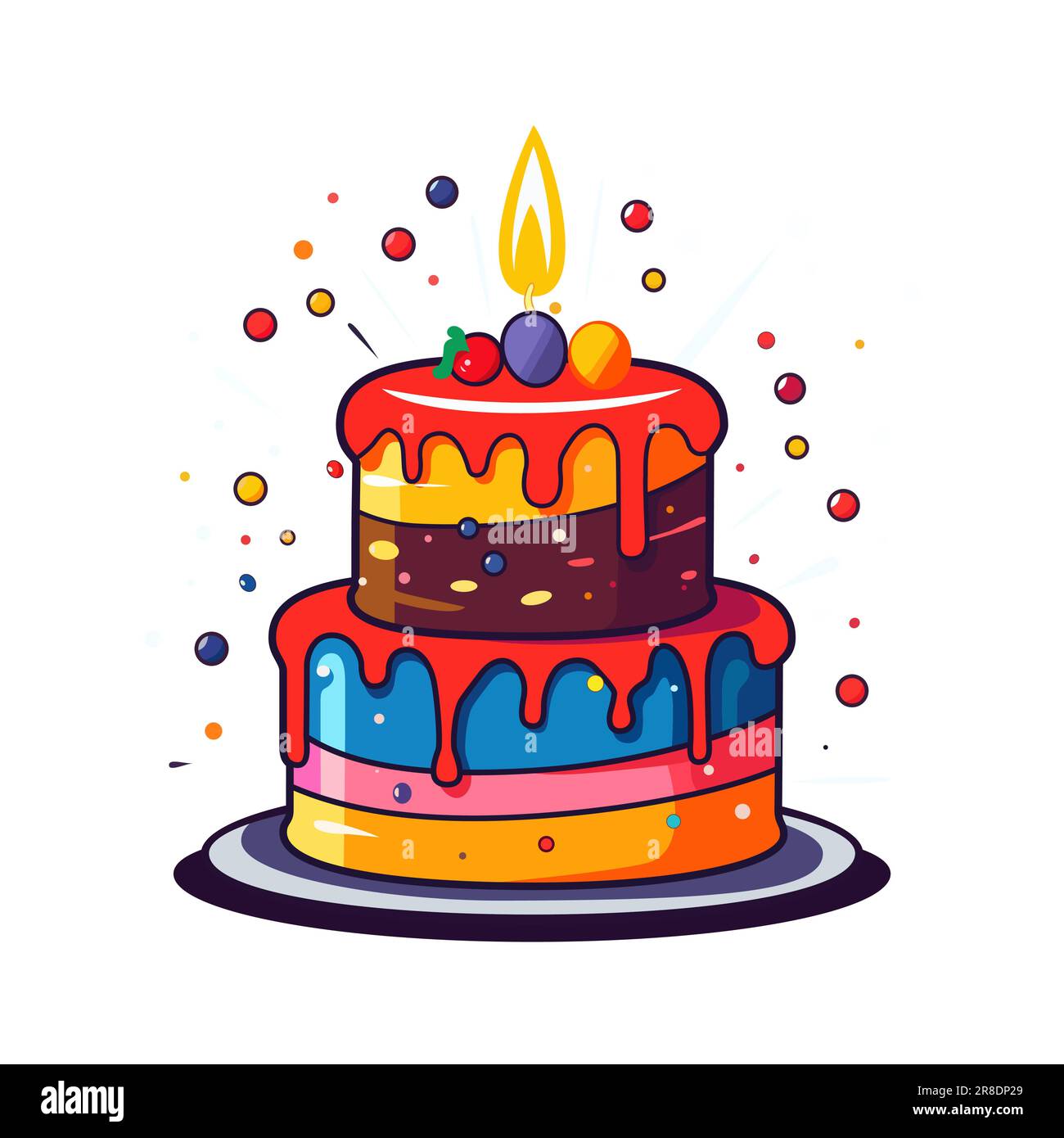 birthday cake vector