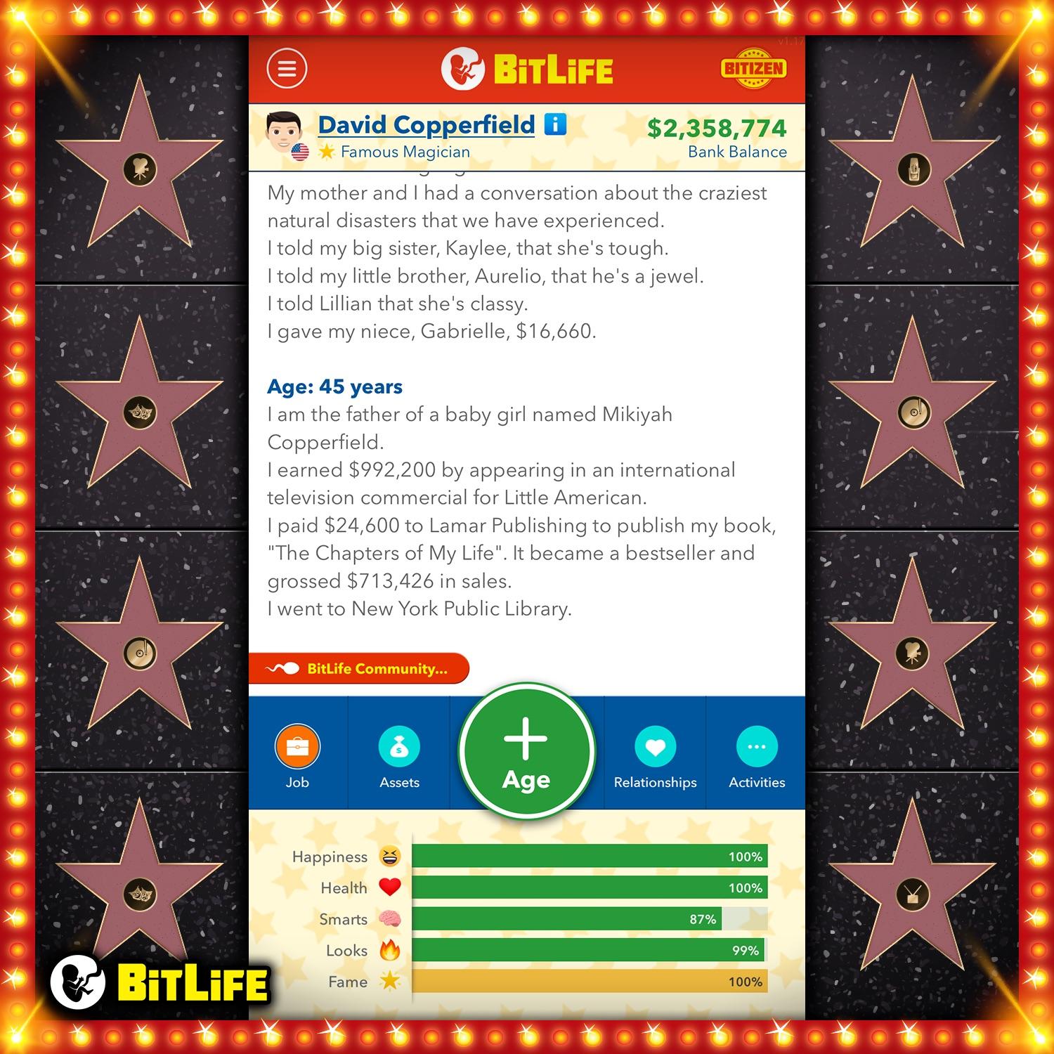 bitlife how to become famous