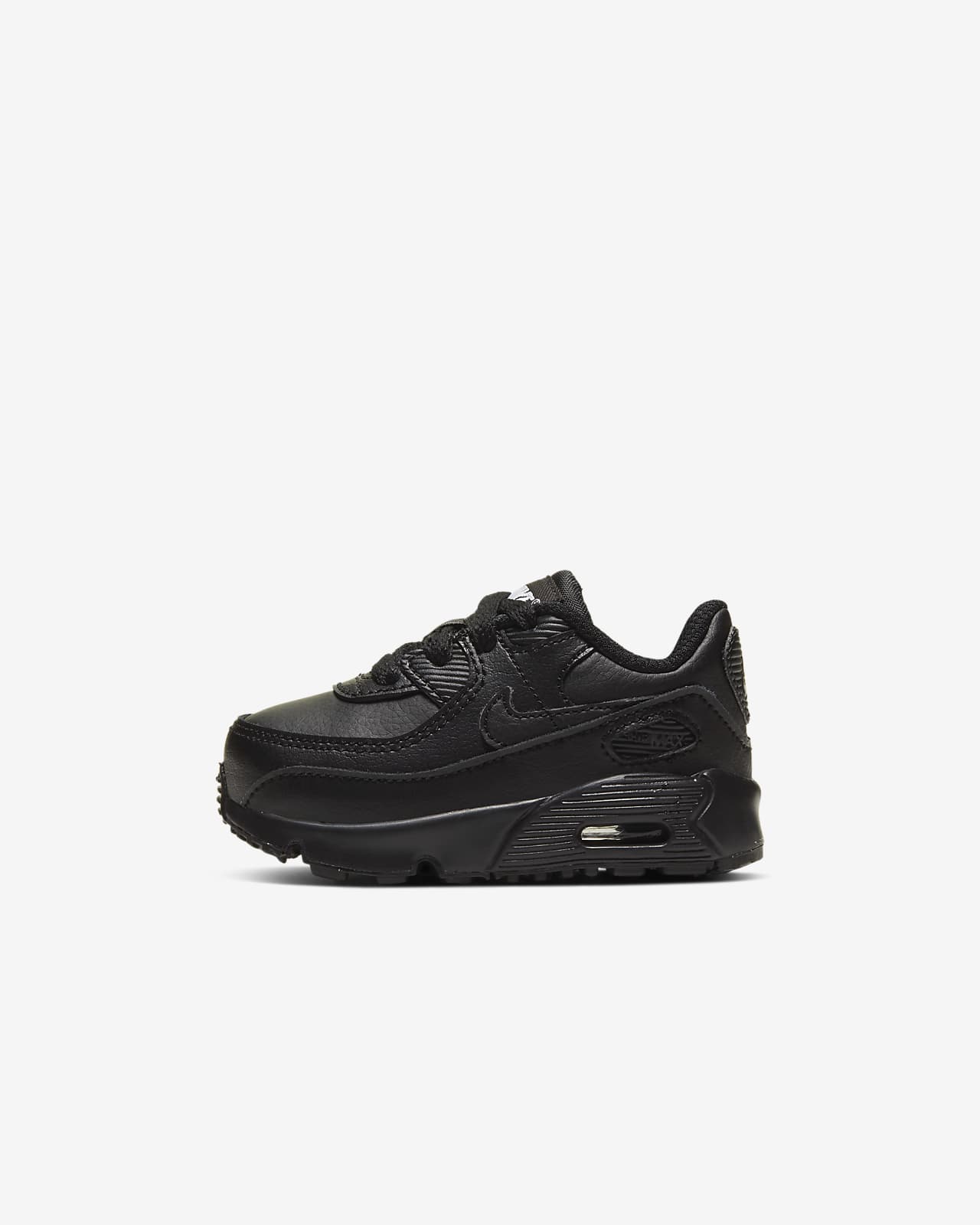 black infant nike trainers