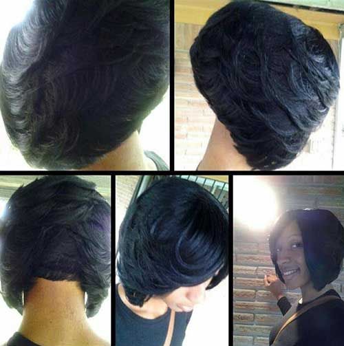 black layered bob hairstyles