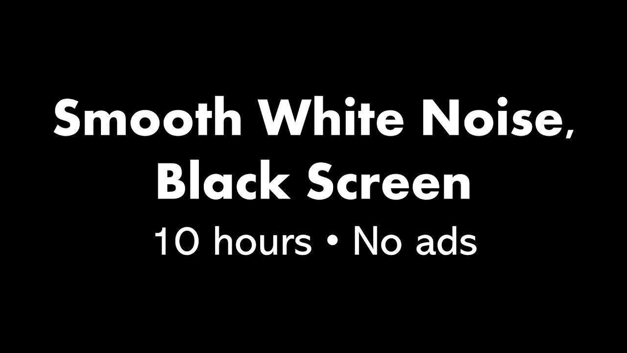 black screen white noise
