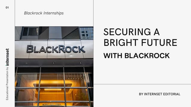 blackrock internship