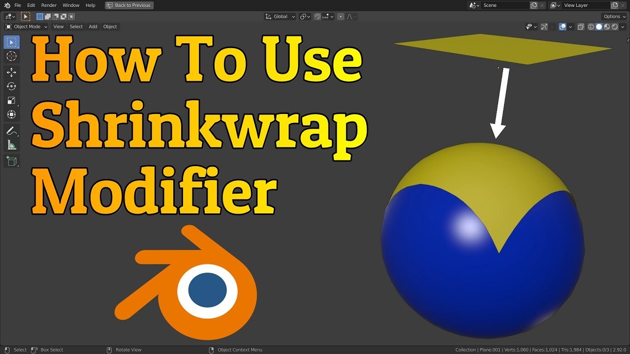 blender shrink wrap modifier