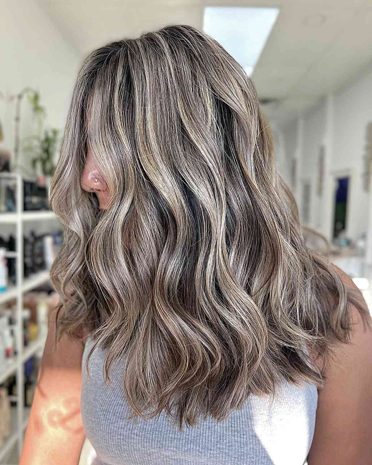 blonde long hair highlights