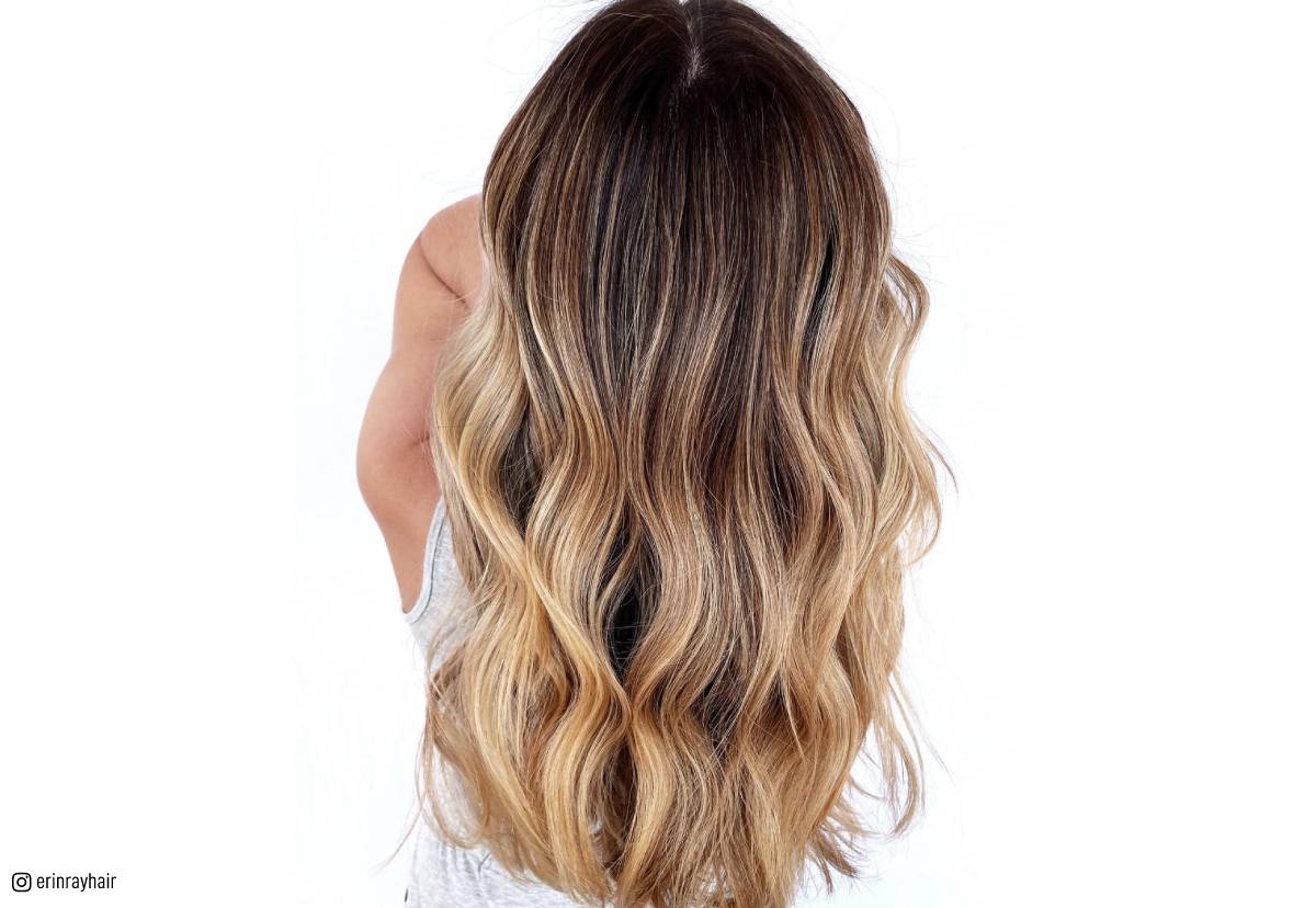 blonde to brown ombre hair