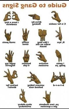 blood gang signs