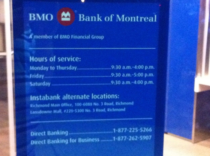 bmo hours richmond