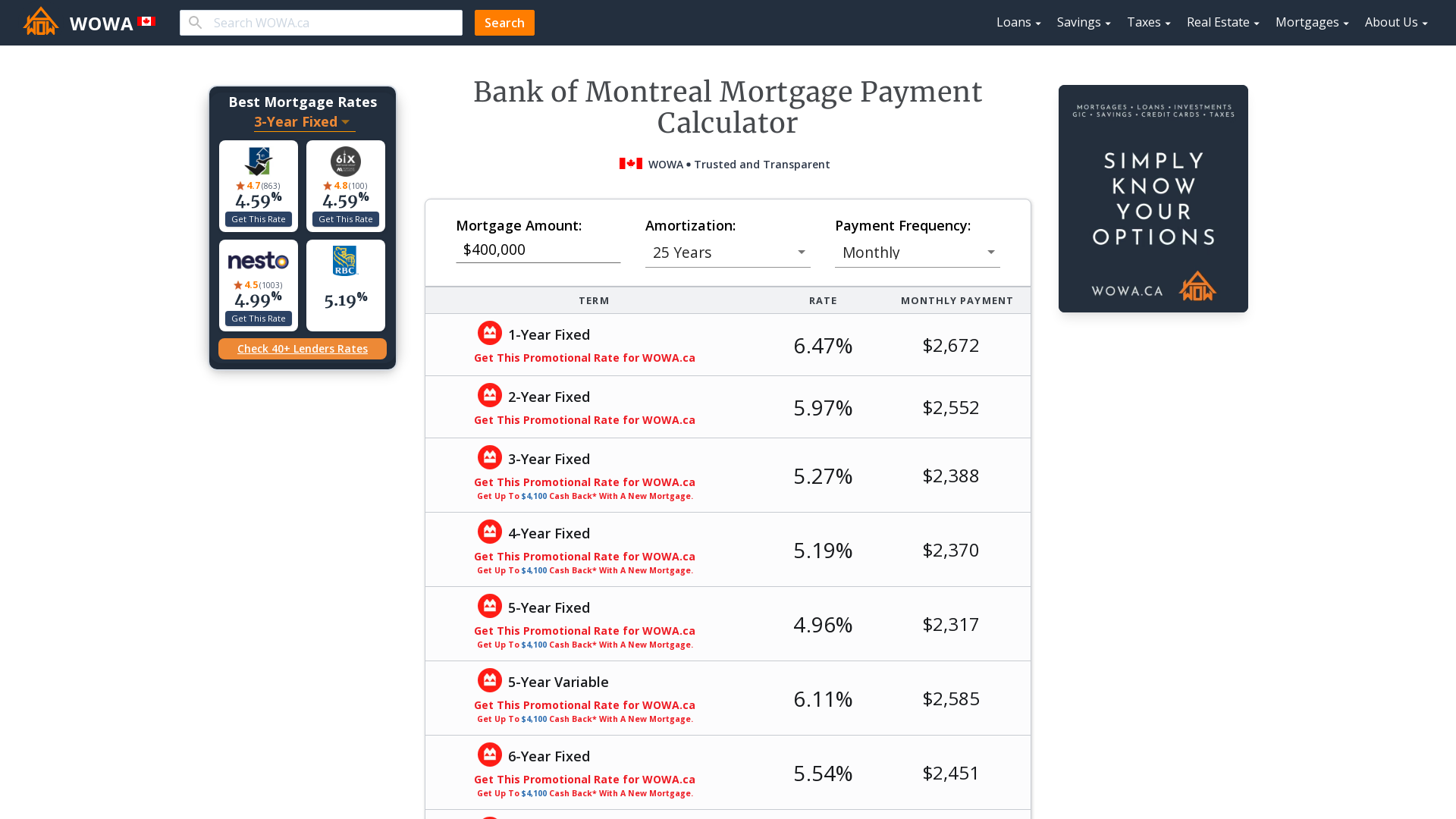 bmo mortgage payment