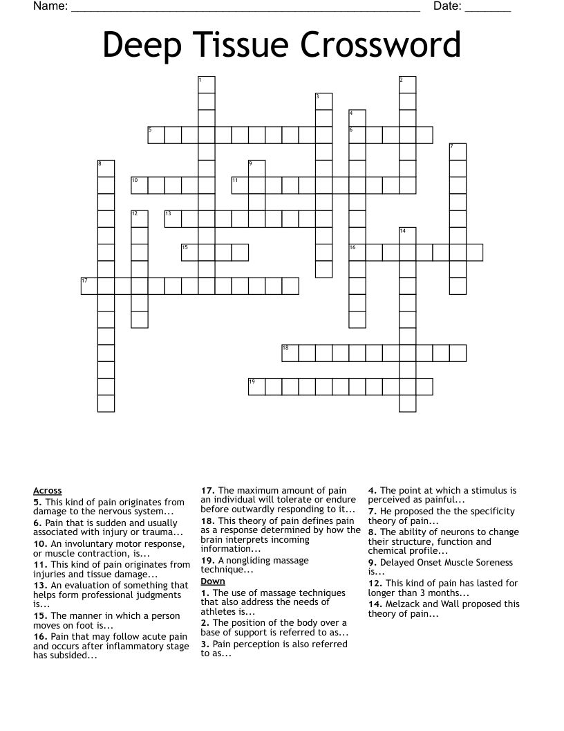 brain tissue crossword clue