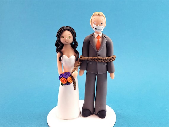 bride and groom wedding cake toppers customized