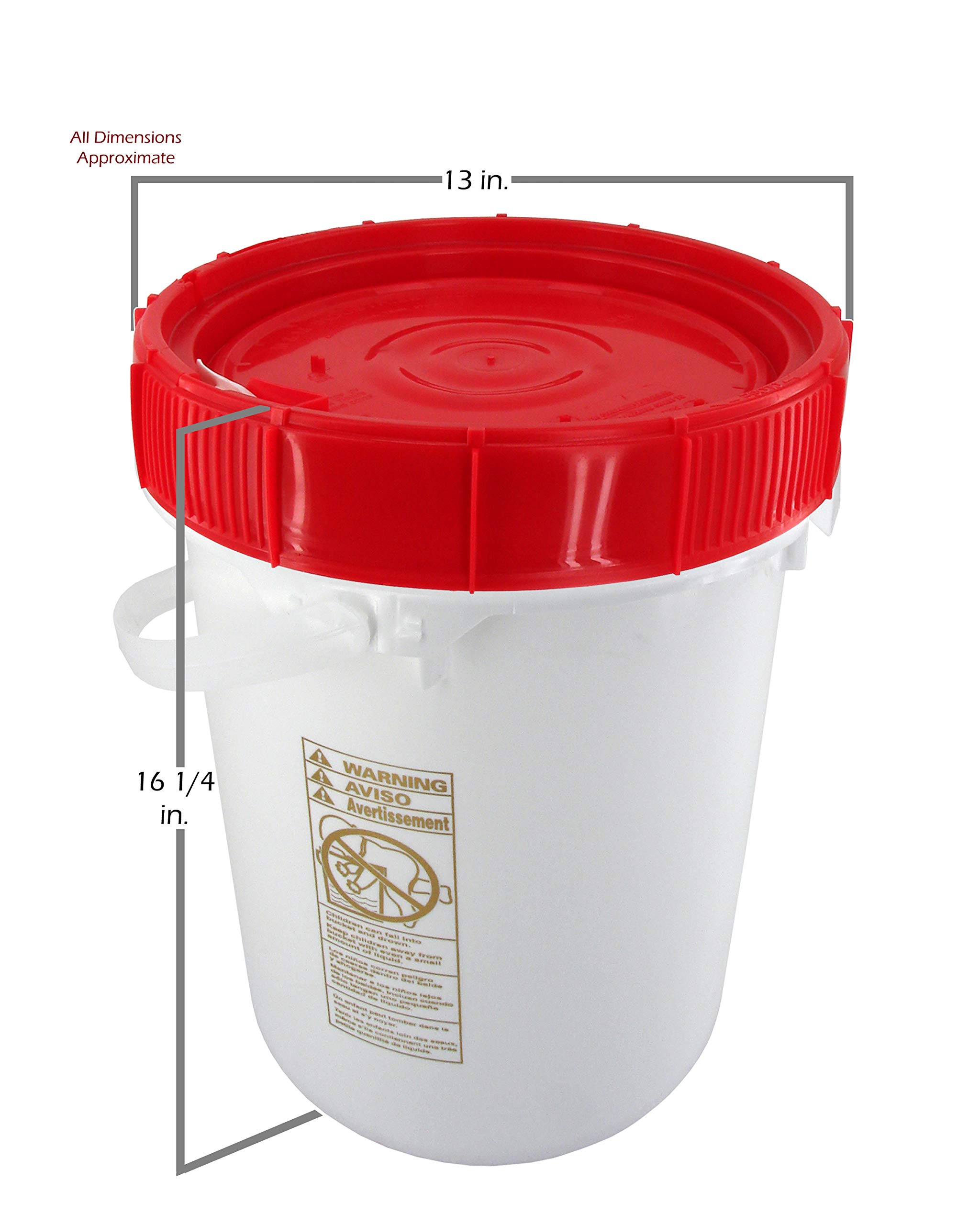 bucket with screw on lid