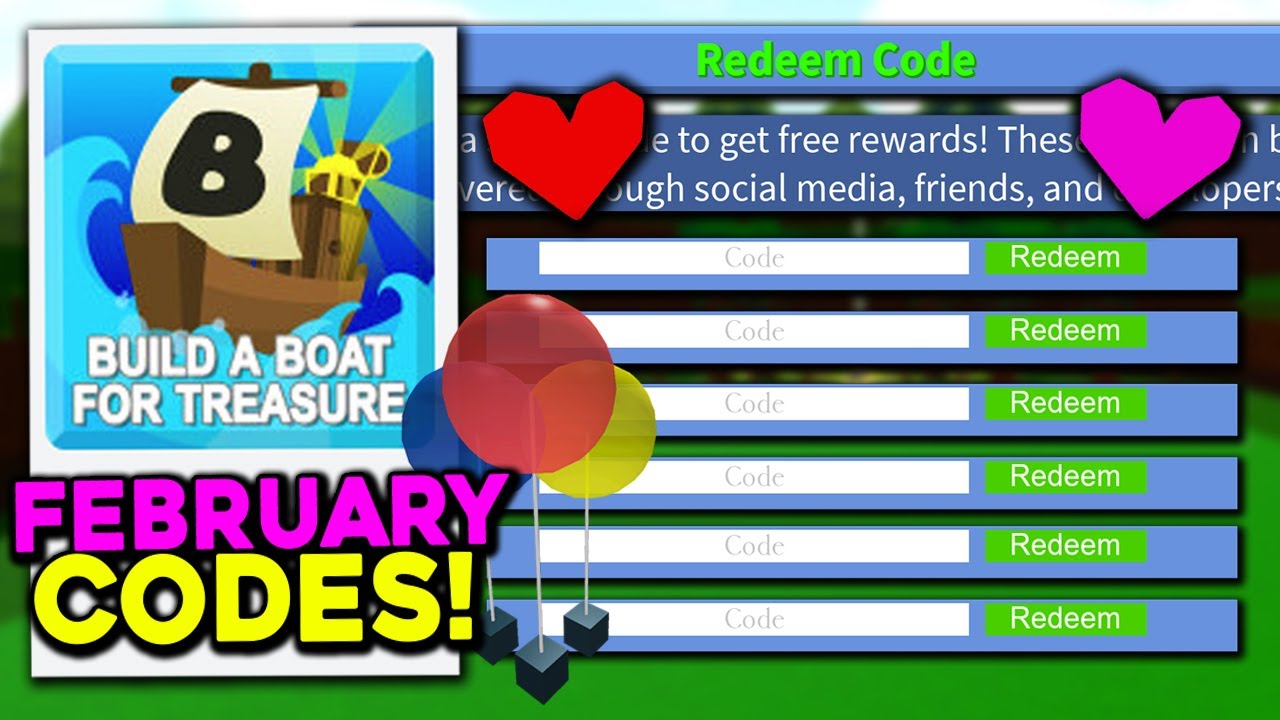 build a boat for treasure codes