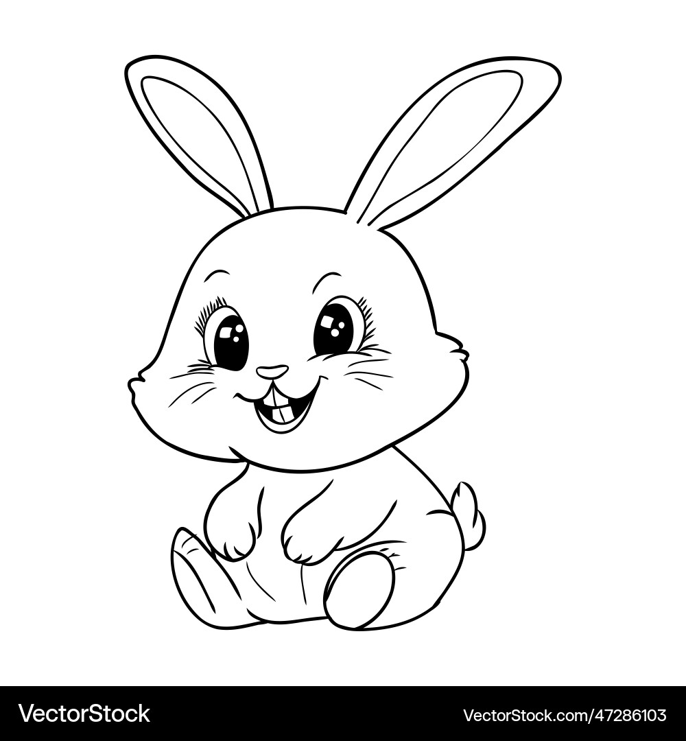 bunny rabbit outline