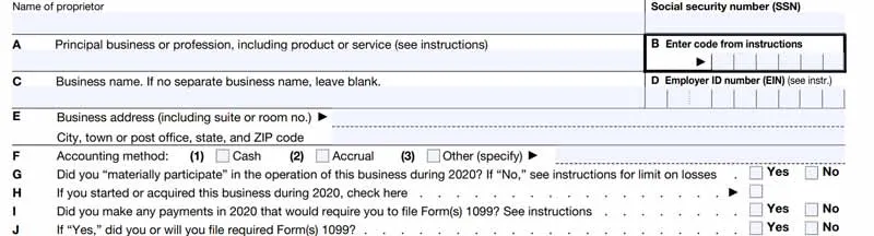 business code for doordash driver