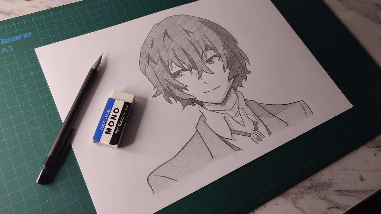 dazai drawing