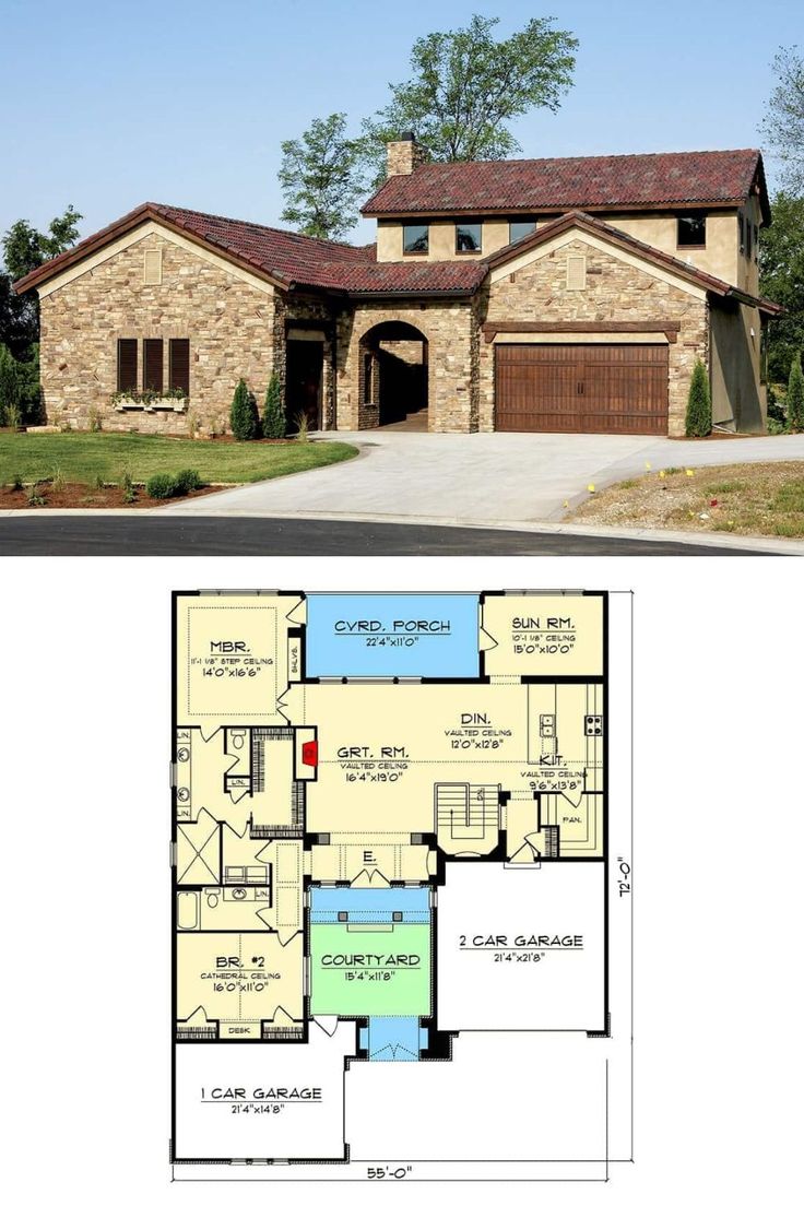 tuscan style house plans