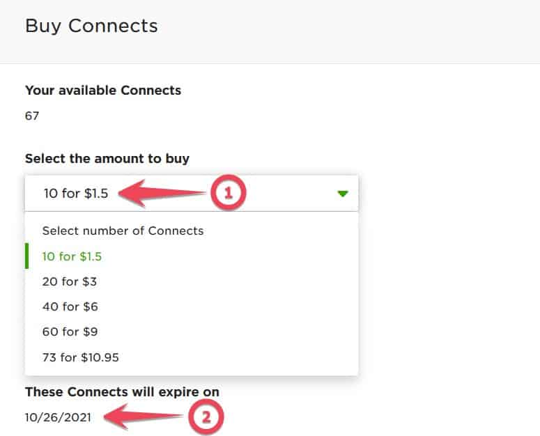 what is connects in upwork