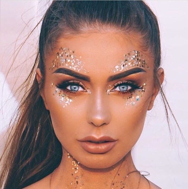 festival glitter makeup