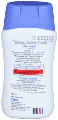 sebowash shampoo ingredients