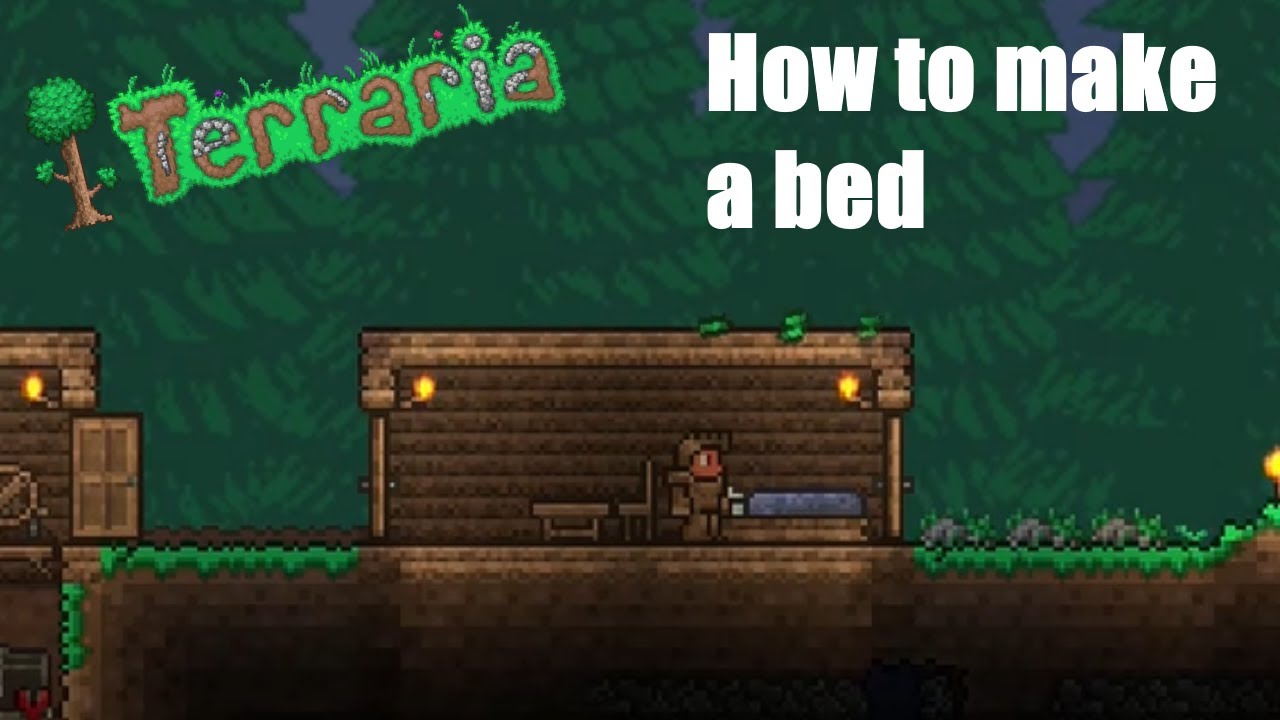 how do i make a bed in terraria