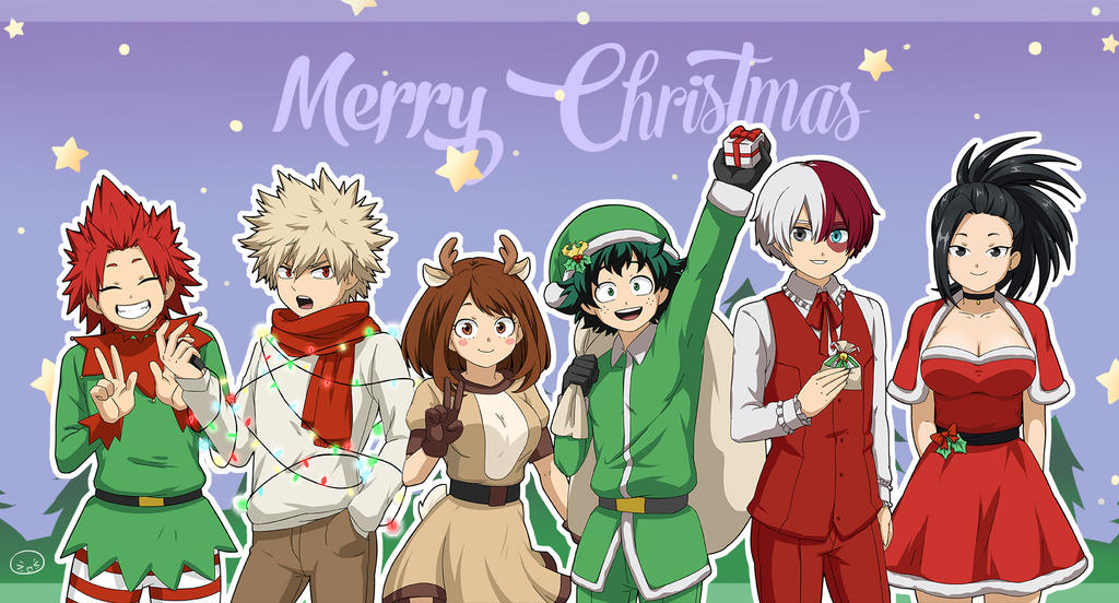 bnha christmas official art