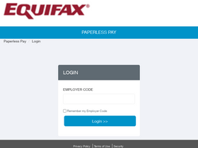 equifax paperless pay