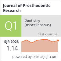 j prosthodont res impact factor