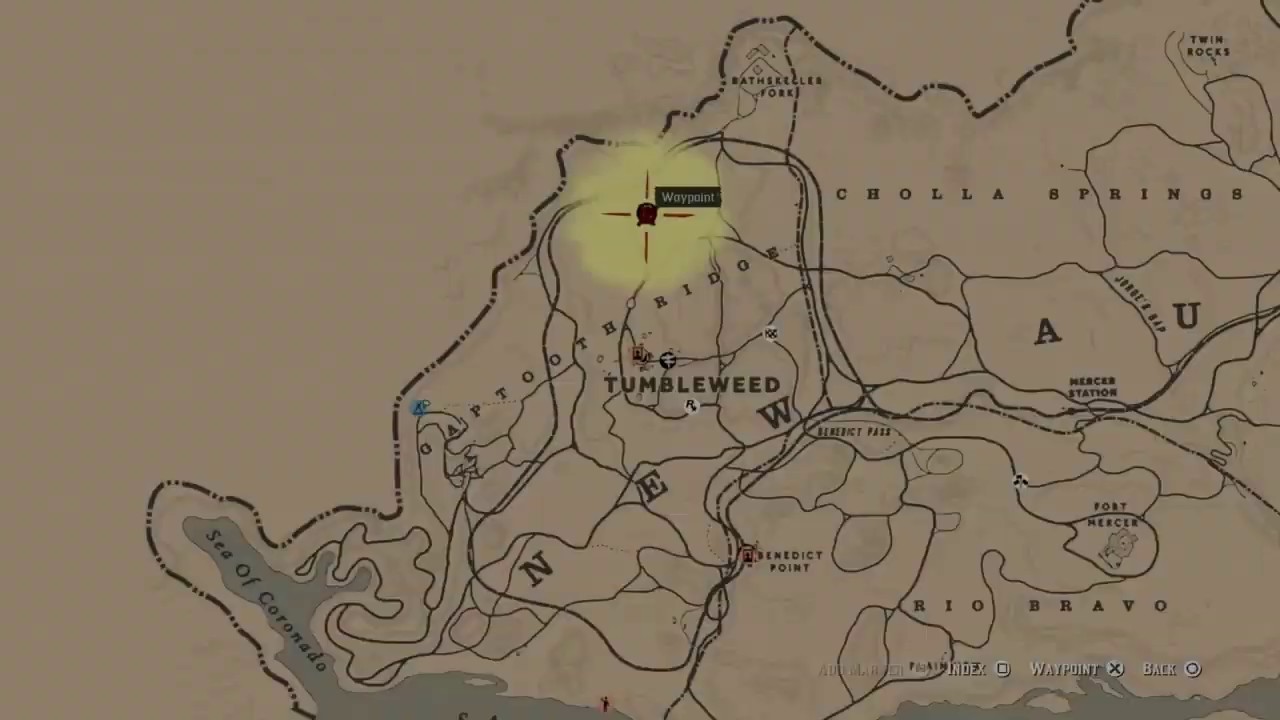 rdr2 map tumbleweed