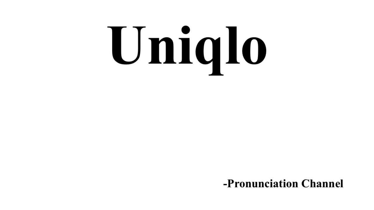 uniqlo pronounce