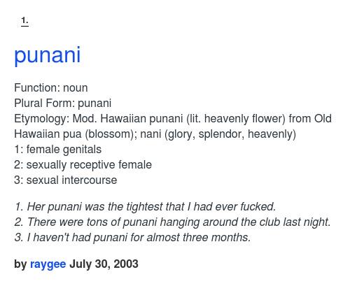 define punani