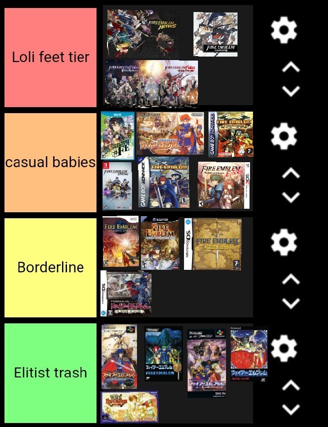 list of fire emblem games