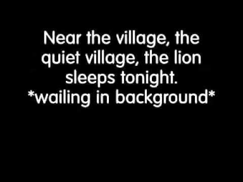 the lion sleeps tonight text