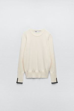 zara cream jumper