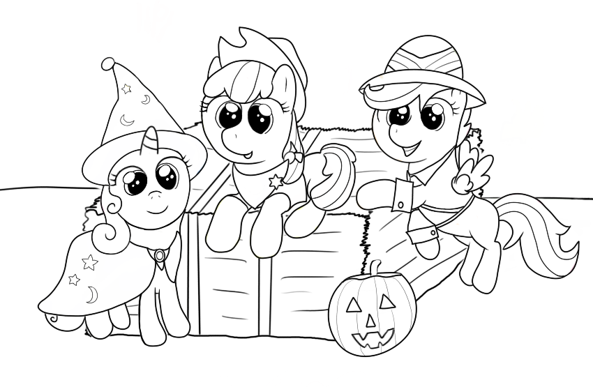 cutie mark crusaders coloring pages
