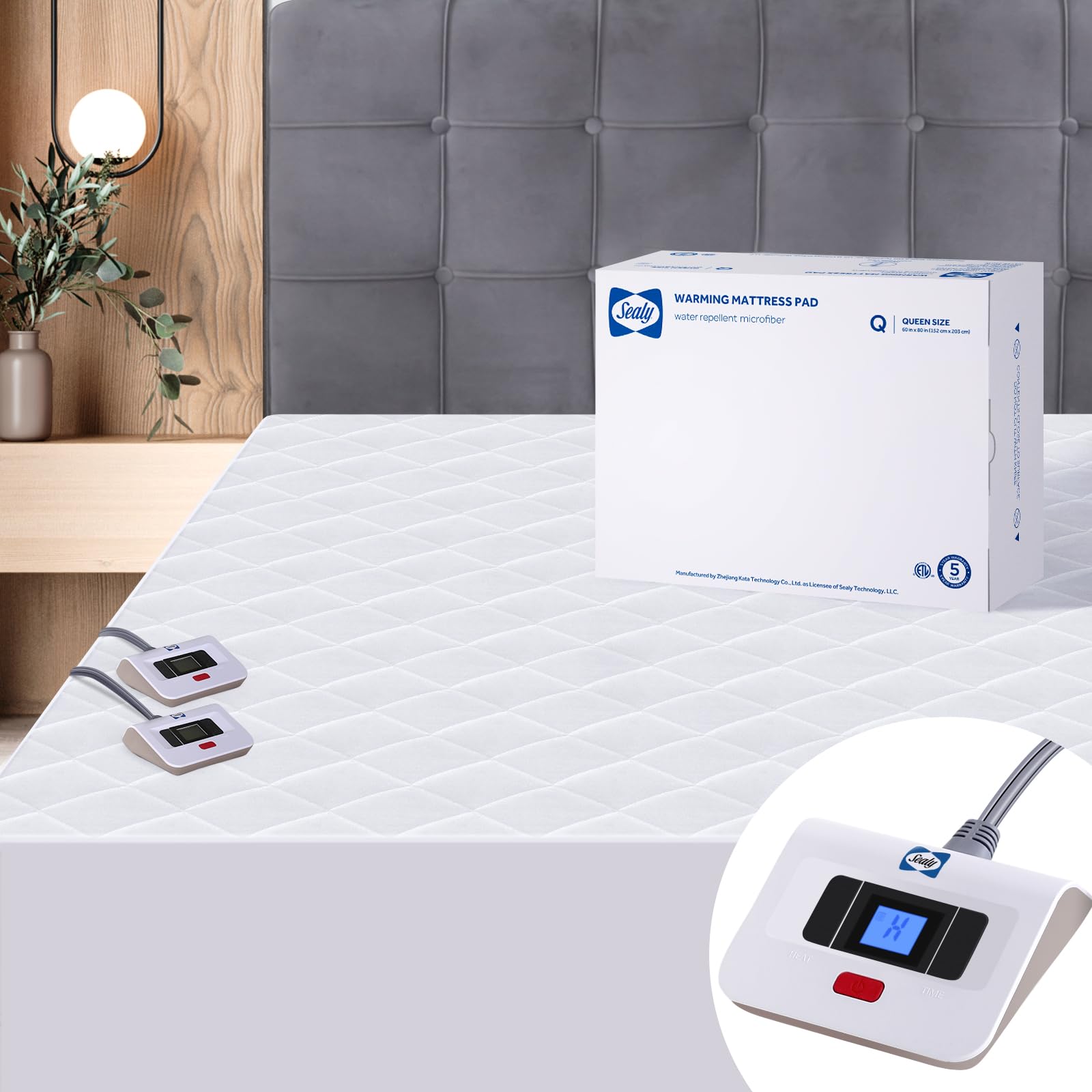 sealy heated mattress pad