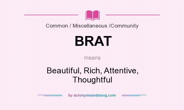 what does brat mean in slang