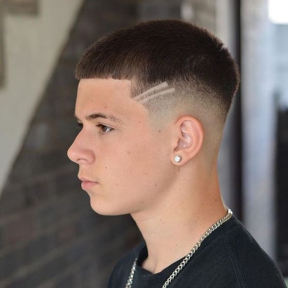 buzz cut fade